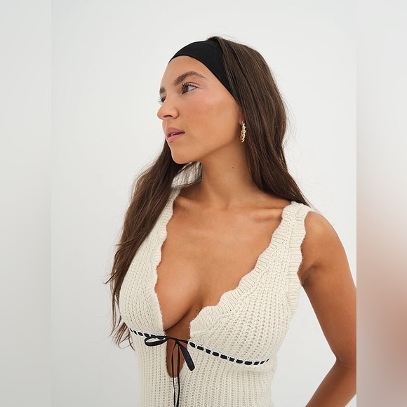 NWT For Love And Lemons Jade knit mini dress - Picture 3 of 15